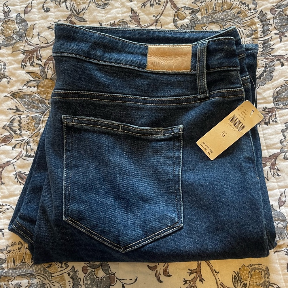PAIGE Dark Blue Women Jeans